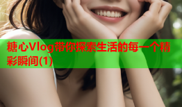 糖心Vlog带你探索生活的每一个精彩瞬间(1)