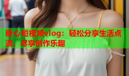 糖心短视频vlog：轻松分享生活点滴，尽享创作乐趣