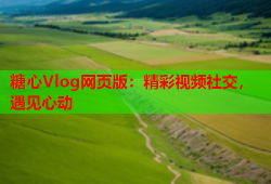 糖心Vlog网页版：精彩视频社交，遇见心动
