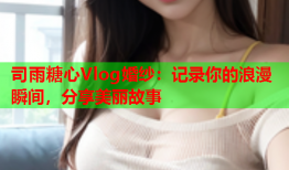 司雨糖心Vlog婚纱：记录你的浪漫瞬间，分享美丽故事