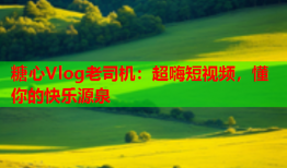 糖心Vlog老司机：超嗨短视频，懂你的快乐源泉
