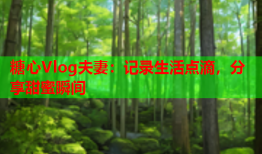 糖心Vlog夫妻：记录生活点滴，分享甜蜜瞬间