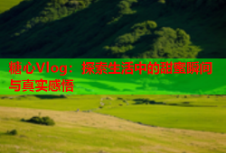 糖心Vlog：探索生活中的甜蜜瞬间与真实感悟