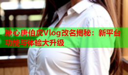 糖心唐伯虎Vlog改名揭秘：新平台功能与体验大升级
