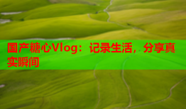 国产糖心Vlog：记录生活，分享真实瞬间