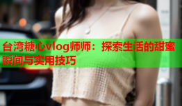 台湾糖心vlog师师：探索生活的甜蜜瞬间与实用技巧