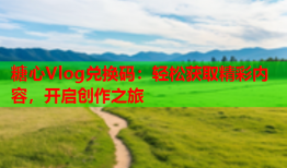 糖心Vlog兑换码：轻松获取精彩内容，开启创作之旅