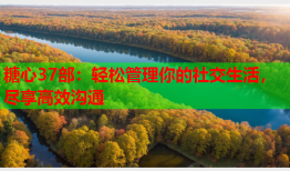 糖心37部：轻松管理你的社交生活，尽享高效沟通
