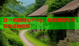白一晗的糖心Vlog：私密瞬间与真实生活的交织