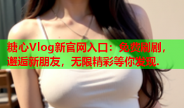 糖心Vlog新官网入口：免费刷剧，邂逅新朋友，无限精彩等你发现.