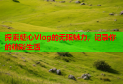 探索糖心Vlog的无限魅力，记录你的精彩生活