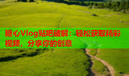 糖心Vlog贴吧破解：轻松获取精彩视频，分享你的创意