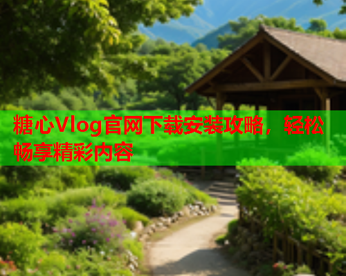 糖心Vlog官网下载安装攻略，轻松畅享精彩内容