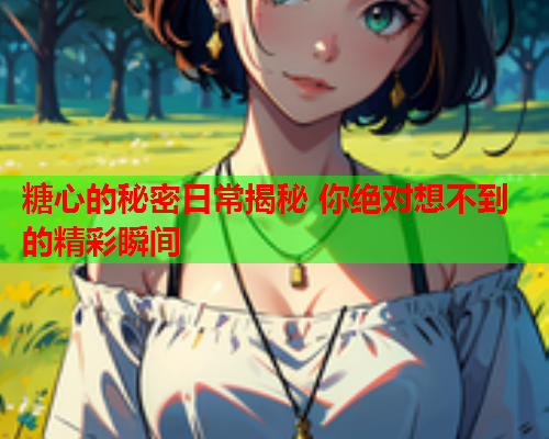 糖心的秘密日常揭秘 你绝对想不到的精彩瞬间