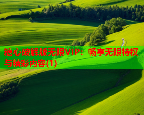 糖心破解版无限VIP：畅享无限特权与精彩内容(1)