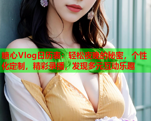 糖心Vlog日历表：轻松夜晚的秘密，个性化定制，精彩录播，发现多元互动乐趣