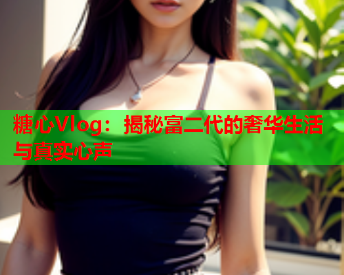 糖心Vlog：揭秘富二代的奢华生活与真实心声